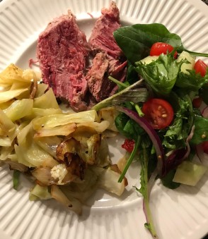 Corned Beef and sauteed cabbage March 2018